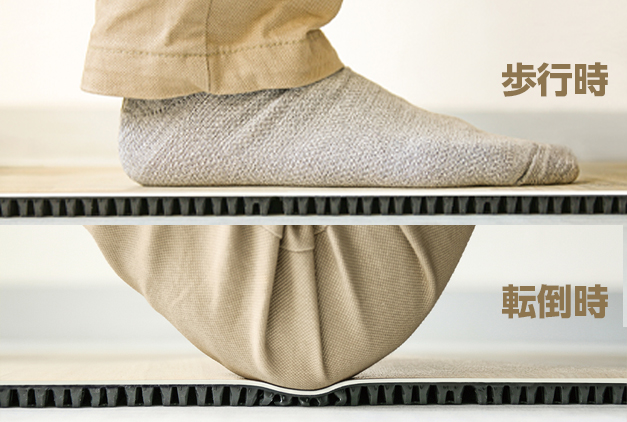 全居室の床に「ころやわ」を導入